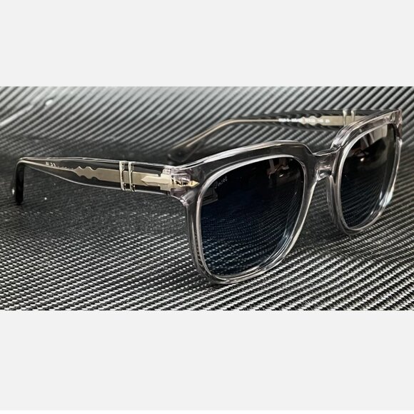 Persol Transparent Grey Unisex 53mm Sunglasses - Picture 3 of 5